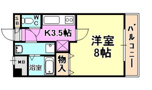 アムール 美貴の間取り画像