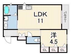 エスポワール六甲篠原の間取り画像
