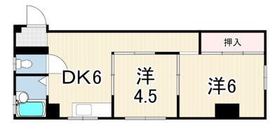パレス上原の間取り画像