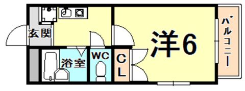 ワンズ仁川の間取り画像
