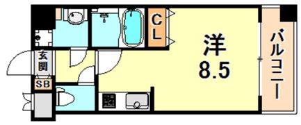 ラウル六甲道の間取り画像