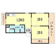 レジデンス御影の間取り画像