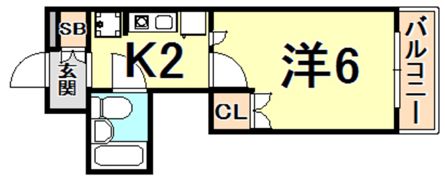ベヌスタ西宮の間取り画像