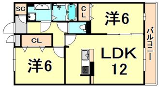 南塚口メディエートプラザ2の間取り画像