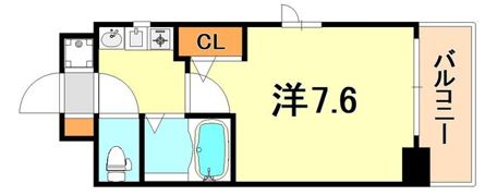 エステムコート三宮山手2ソアーレの間取り画像