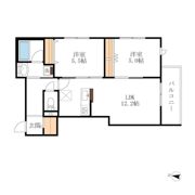 HEBEL MAISON 南武庫之荘の間取り画像