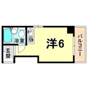 コーポラス城ヶ堀の間取り画像
