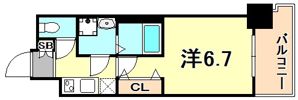 レジュールアッシュ神戸元町の間取り画像