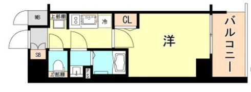 プレサンス神戸キュリオの間取り画像