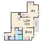 ブルーメ夙川の間取り画像