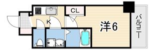 エスリード神戸大倉山ヒルズの間取り画像