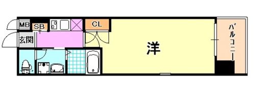 エスライズ新神戸の間取り画像