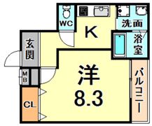 フジパレス立花駅東1番館の間取り画像