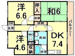 メゾン吉田の間取り画像