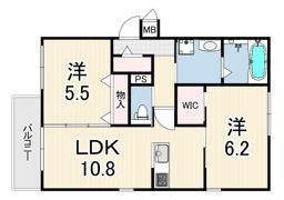 ソレイユ甲子園の間取り画像