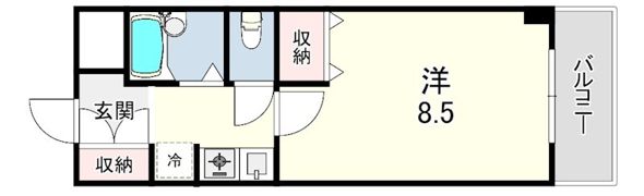 メゾンフレールの間取り画像
