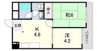 甲東園エクセルの間取り画像