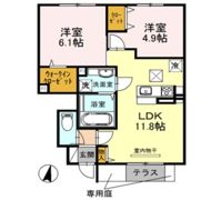 ポワログランメールの間取り画像