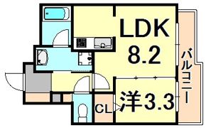 PINO甲東園の間取り画像