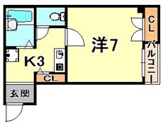 ブロスコート住吉の間取り画像