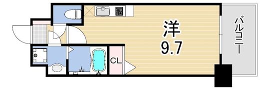 アプリーレ神戸元町の間取り画像