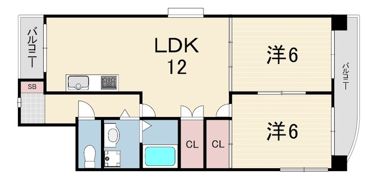 ガーデンテラス甲東園の間取り画像