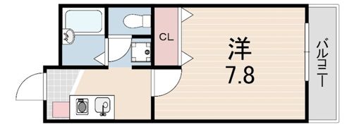 リバティー樋ノ口1の間取り画像