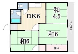 ヴィラ北田の間取り画像