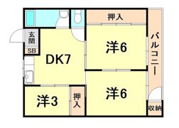 メゾン大黒の間取り画像