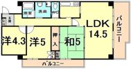 レジェンダリー小松の間取り画像