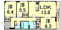 エフティー西宮北口A棟の間取り画像
