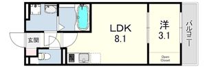 リブレメゾン住吉2の間取り画像