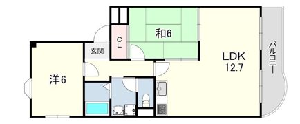 エスポアール西宮北口1・2の間取り画像