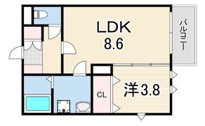KJ甲子園の間取り画像