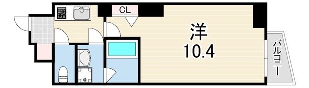 ヴィレッタ EBISU 東の間取り画像