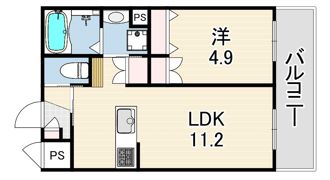 HEBEL GARDEN 松山町の間取り画像
