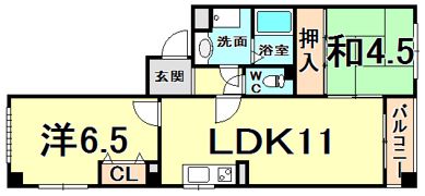 イーストハイツの間取り画像
