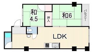 甲子園第3コーポラスの間取り画像