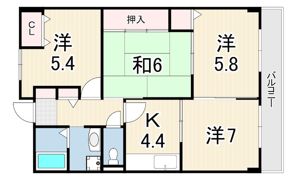 ルシェール立花の間取り画像