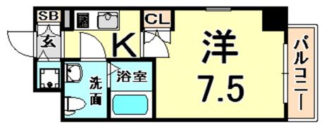 エス・キュート尼崎2の間取り画像