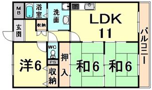 ウィステリア武庫之荘の間取り画像