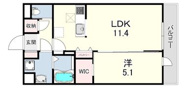 カーサ クラージュの間取り画像