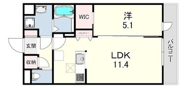 カーサ クラージュの間取り画像
