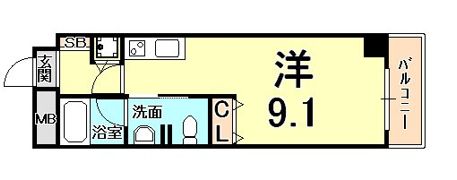 グルーヴ武庫川の間取り画像