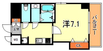 LUXE芦屋南の間取り画像