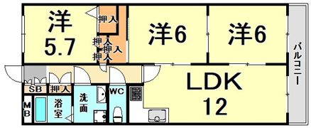 プレミールソシアの間取り画像
