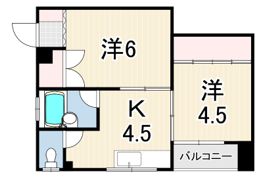 渡邊マンションの間取り画像