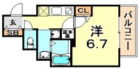アドバンス神戸アルティスの間取り画像