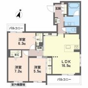 シャーメゾン トレドゥース 甲南山手の間取り画像