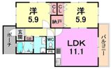 スリージェ壱番館の間取り画像